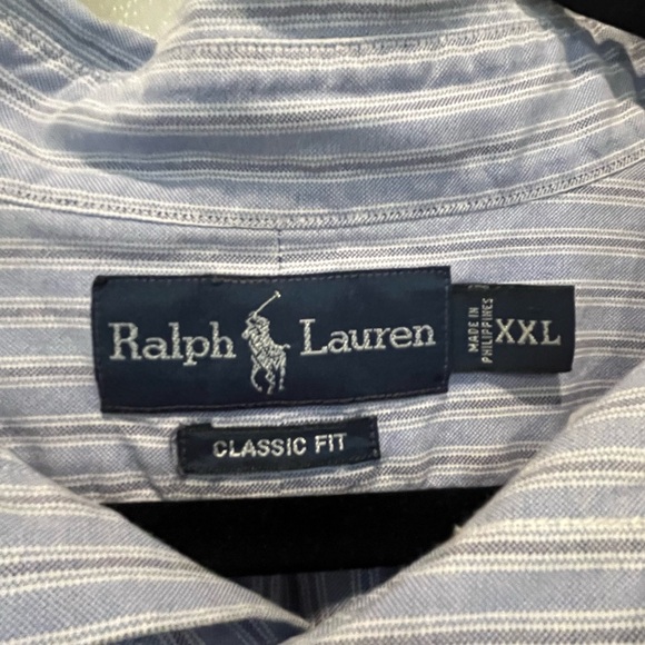 Ralph Lauren Blue Casual Button Down Shirt - Picture 3 of 4
